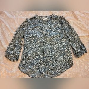 LC Lauren Conrad three quarter sleeve blouse